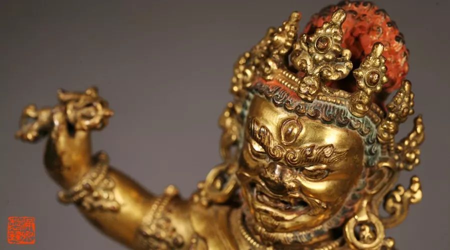 金刚手菩萨金铜造像